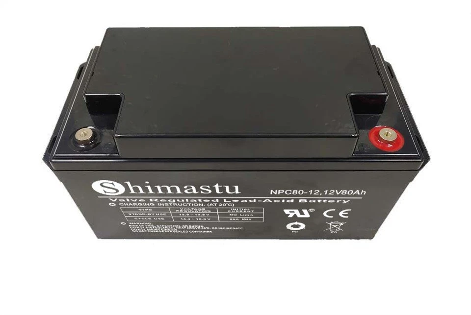 12V 80Ah Deep Cycle Batteri